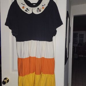 Mickey and Minnie Candy Corn Midi Dress by Disney Plus Size 5xl